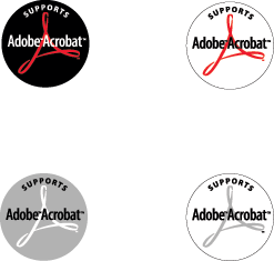 Adobe Acrobat Support logos
